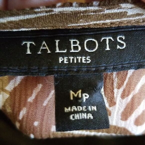 Talbots Sheer Long Sleeve Top - Picture 6 of 6